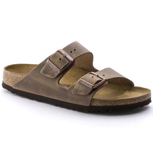 Birkenstock Shoes - Birkenstock Arizona Brown Oiled Leather Sandals